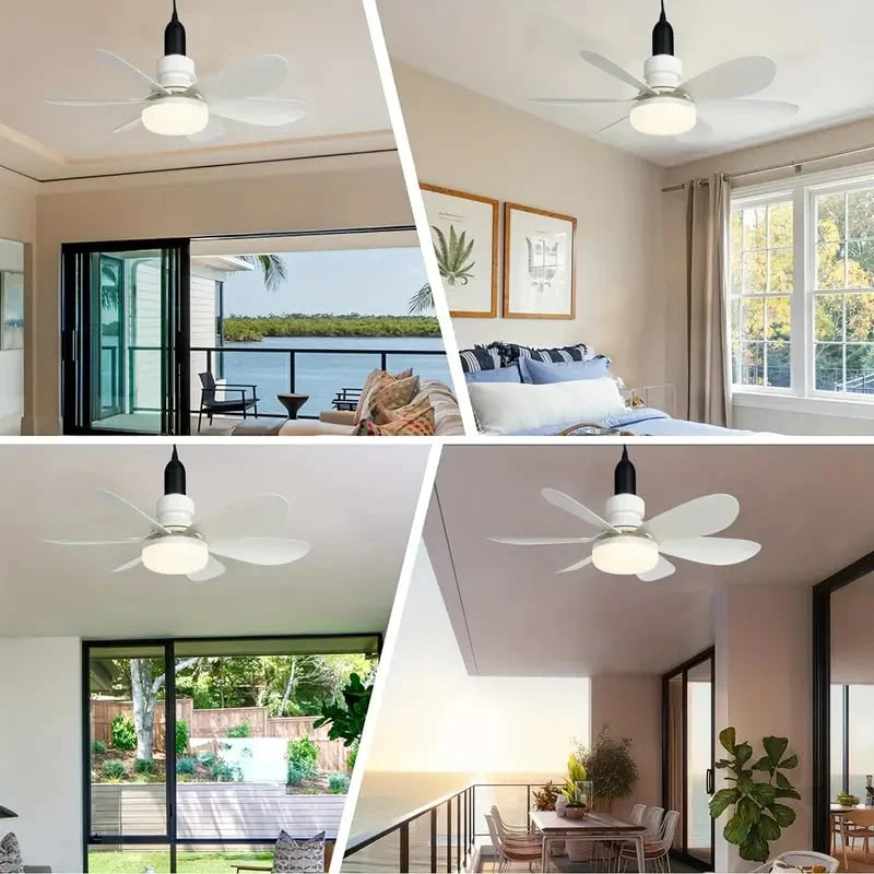 Ventilateur de plafond LED 2 en 1