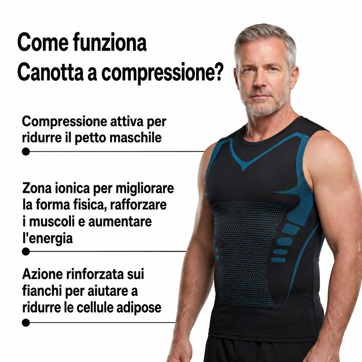 Canotta a compressione da uomo
