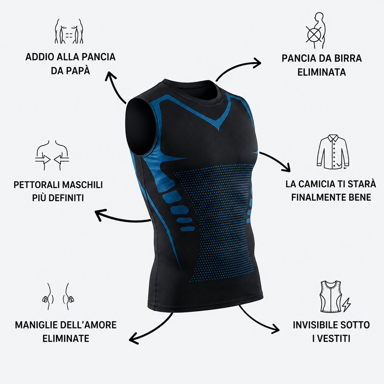 Canotta a compressione da uomo