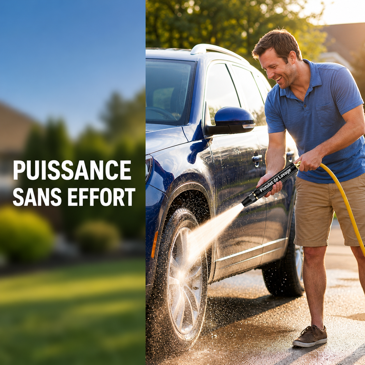 Pistolet de Lavage Haute Pression Multifonction
