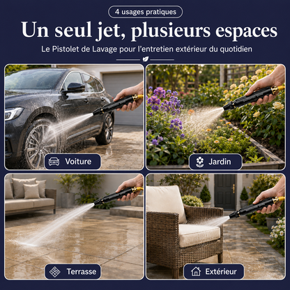 Pistolet de Lavage Haute Pression Multifonction